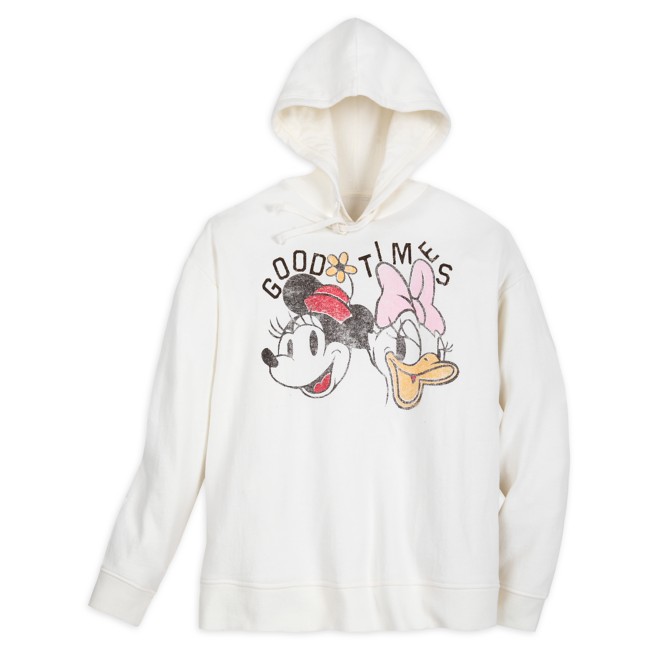 Minnie Mouse and Daisy Duck Vintage Pullover Hoodie for Women