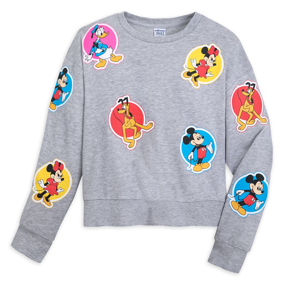 Walt Disney World Retro ''Stickers'' Pullover Sweatshirt for Adults