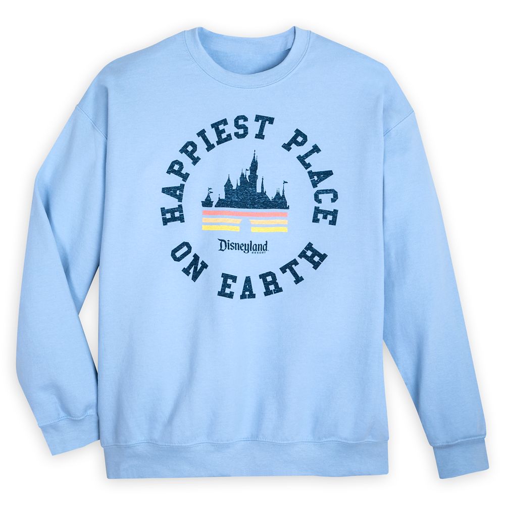 Disneyland ”Happiest Place on Earth” Sweatshirt for Adults – Buy Online Now