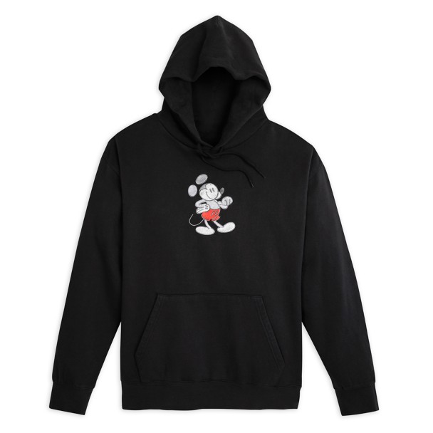 Mickey Mouse Genuine Mousewear Pullover Hoodie for Adults – Black