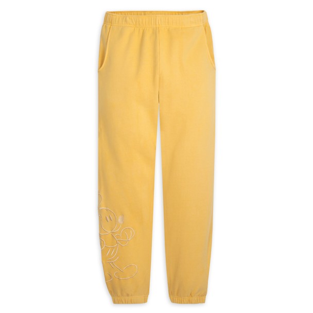 Mickey Mouse Genuine Mousewear Sweatpants for Adults – Gold