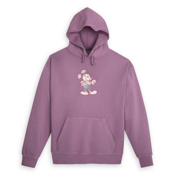 Mickey Mouse Genuine Mousewear Pullover Hoodie for Adults – Plum