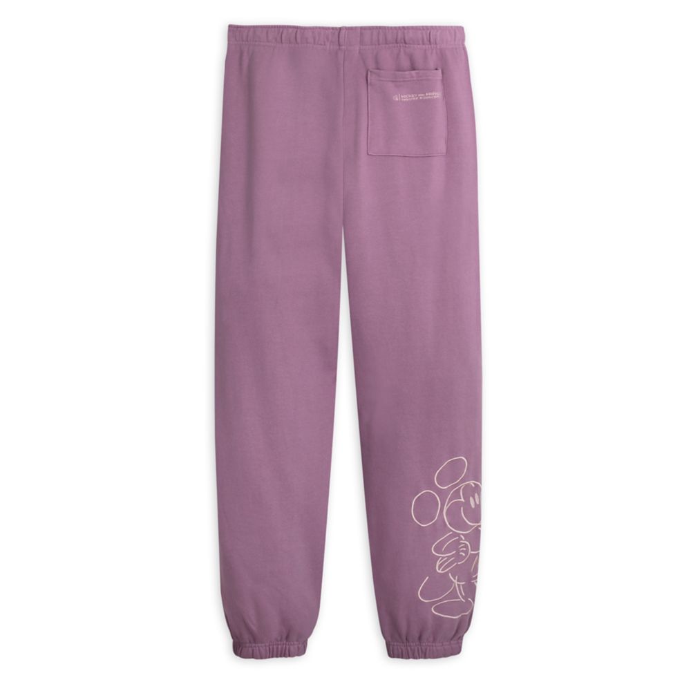 Mickey Mouse Genuine Mousewear Sweatpants for Adults – Plum