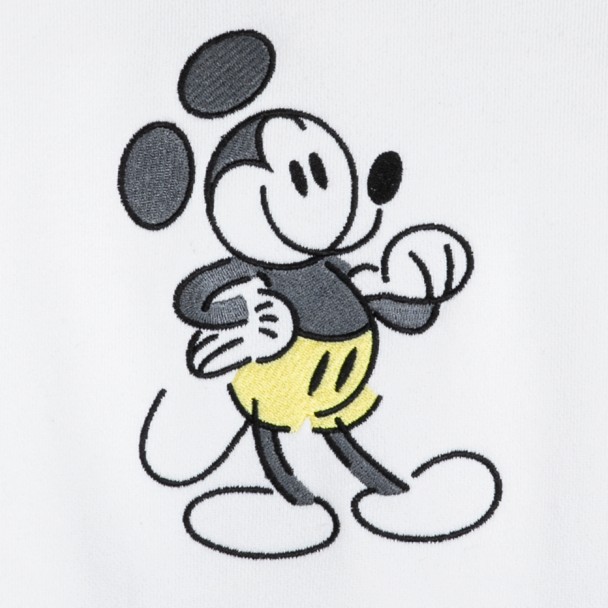 Mickey Mouse Genuine Mousewear Pullover Hoodie for Adults – White
