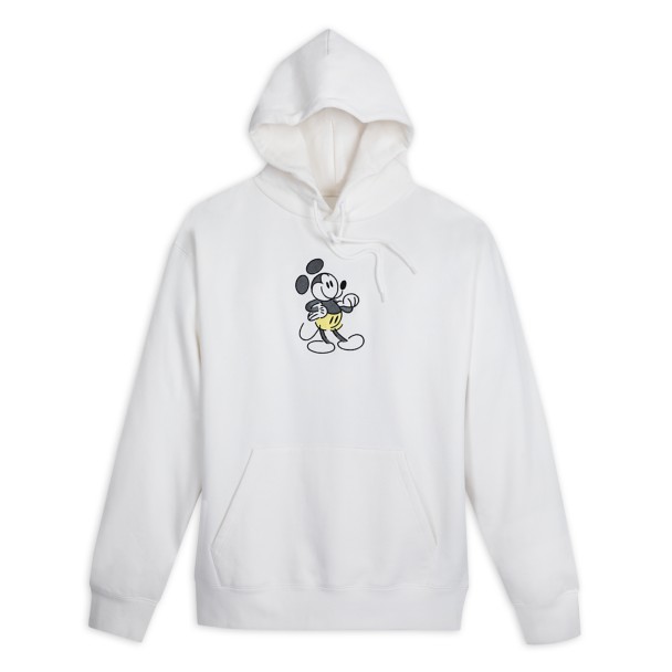 Mickey Mouse Genuine Mousewear Pullover Hoodie for Adults – White