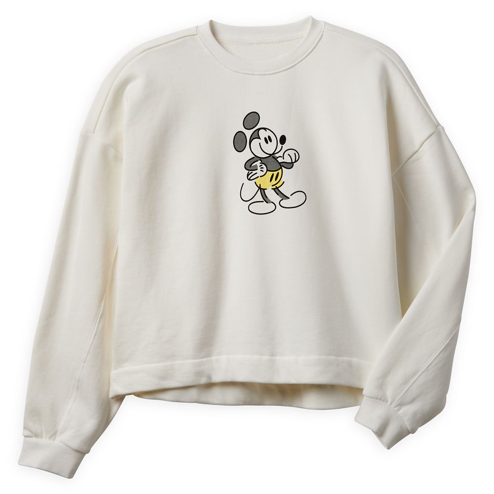 Mickey Mouse Genuine Mousewear Pullover Sweatshirt for Women – White | shopDisney
