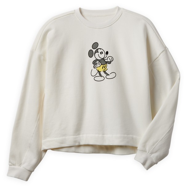 Mickey Mouse Genuine Mousewear Pullover Sweatshirt for Women – White