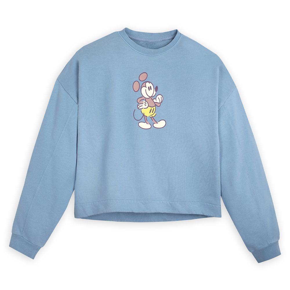 Mickey Mouse Genuine Mousewear Pullover Sweatshirt for Women – Blue