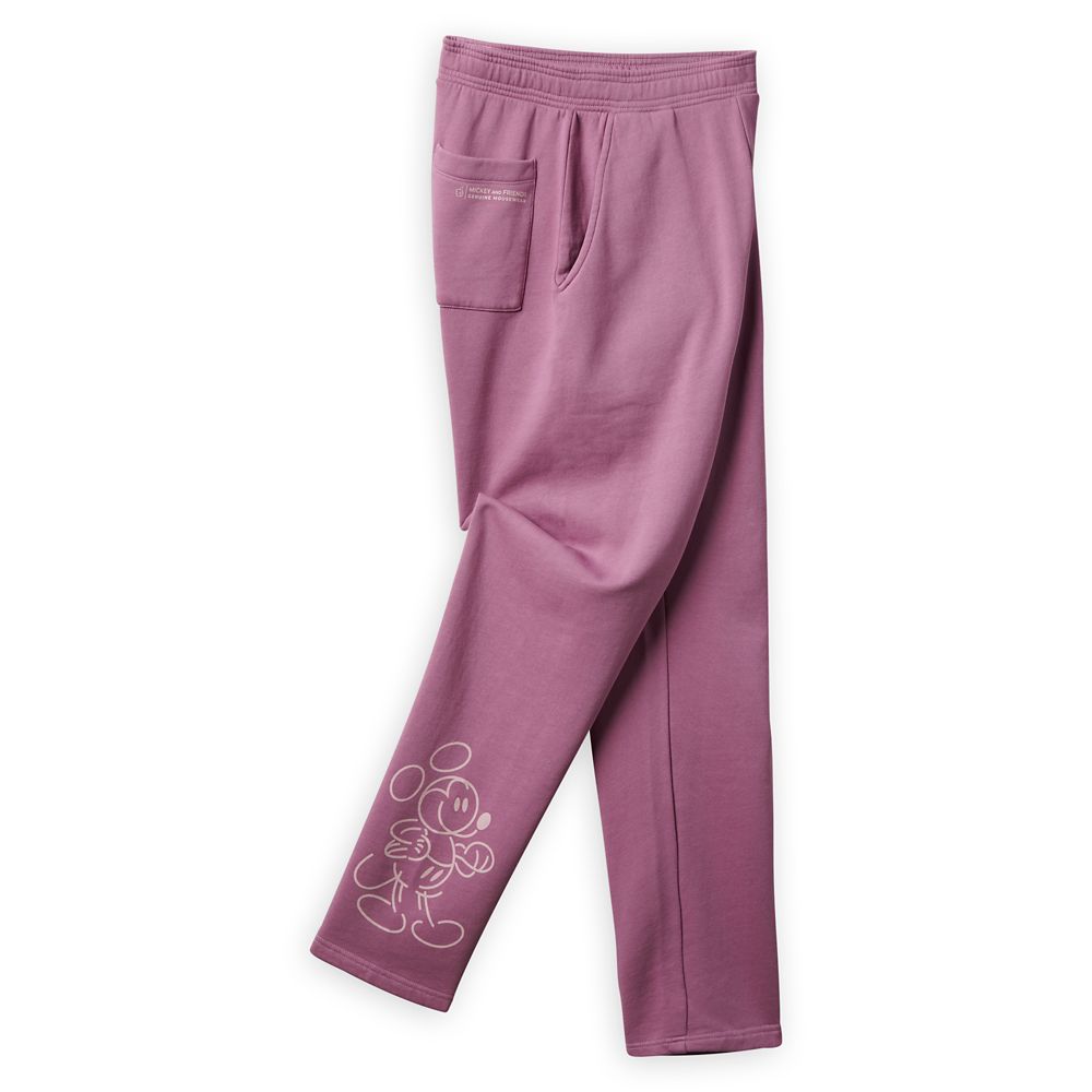 Mickey Mouse Genuine Mousewear Jogger Sweatpants for Women – Plum