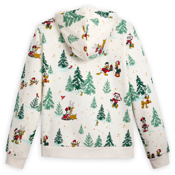 Mickey Mouse and Friends Holiday Zip Hoodie for Women