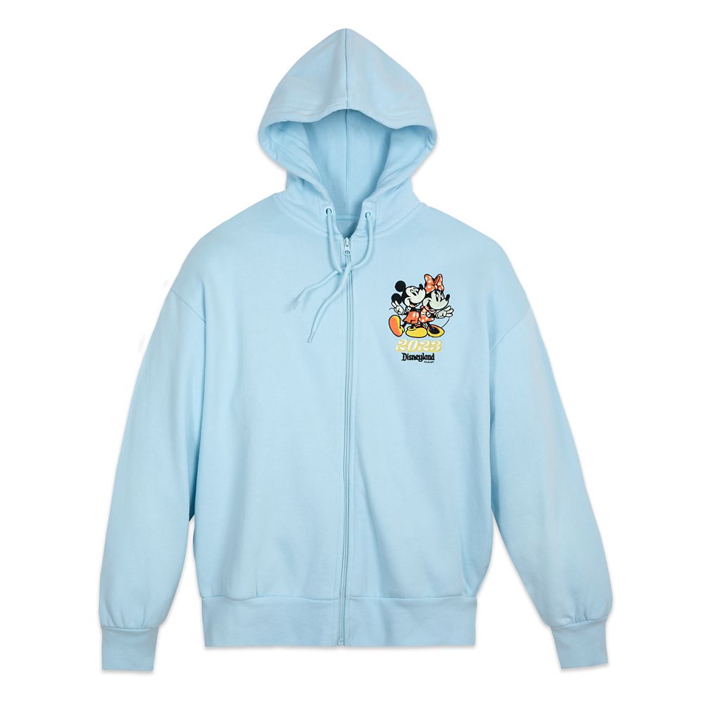 Mickey and Minnie Mouse Zip Hoodie for Women – Disneyland 2023 – Get It Here