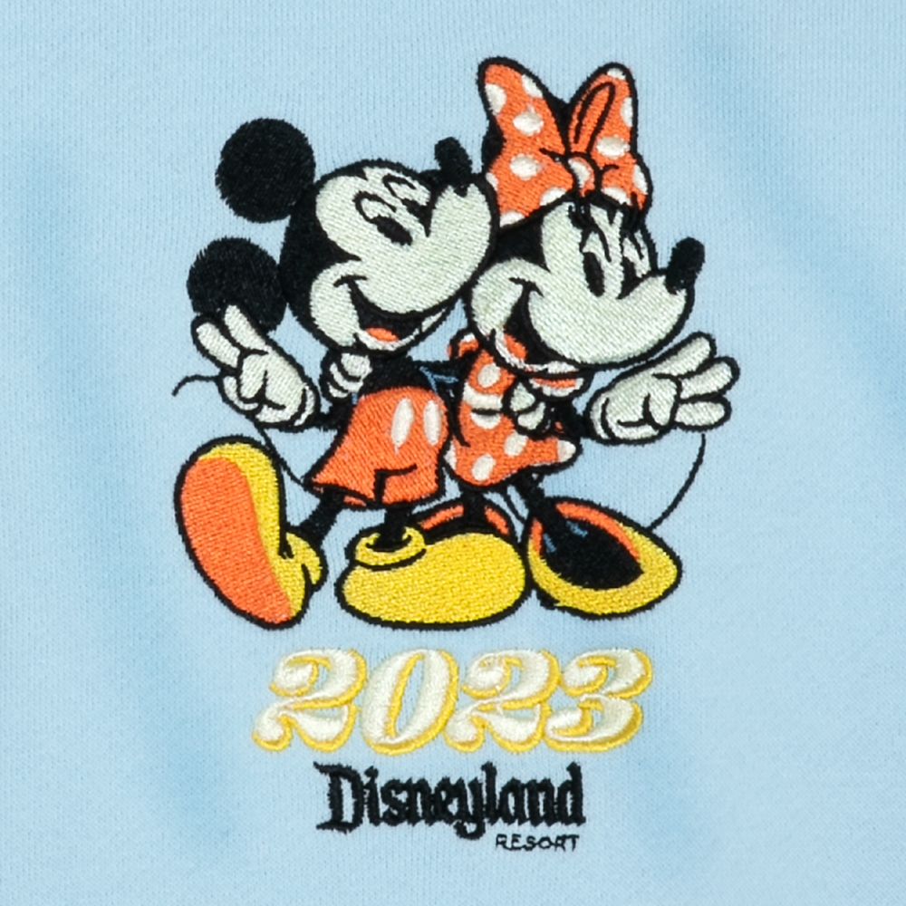 Mickey and Minnie Mouse Zip Hoodie for Women – Disneyland 2023