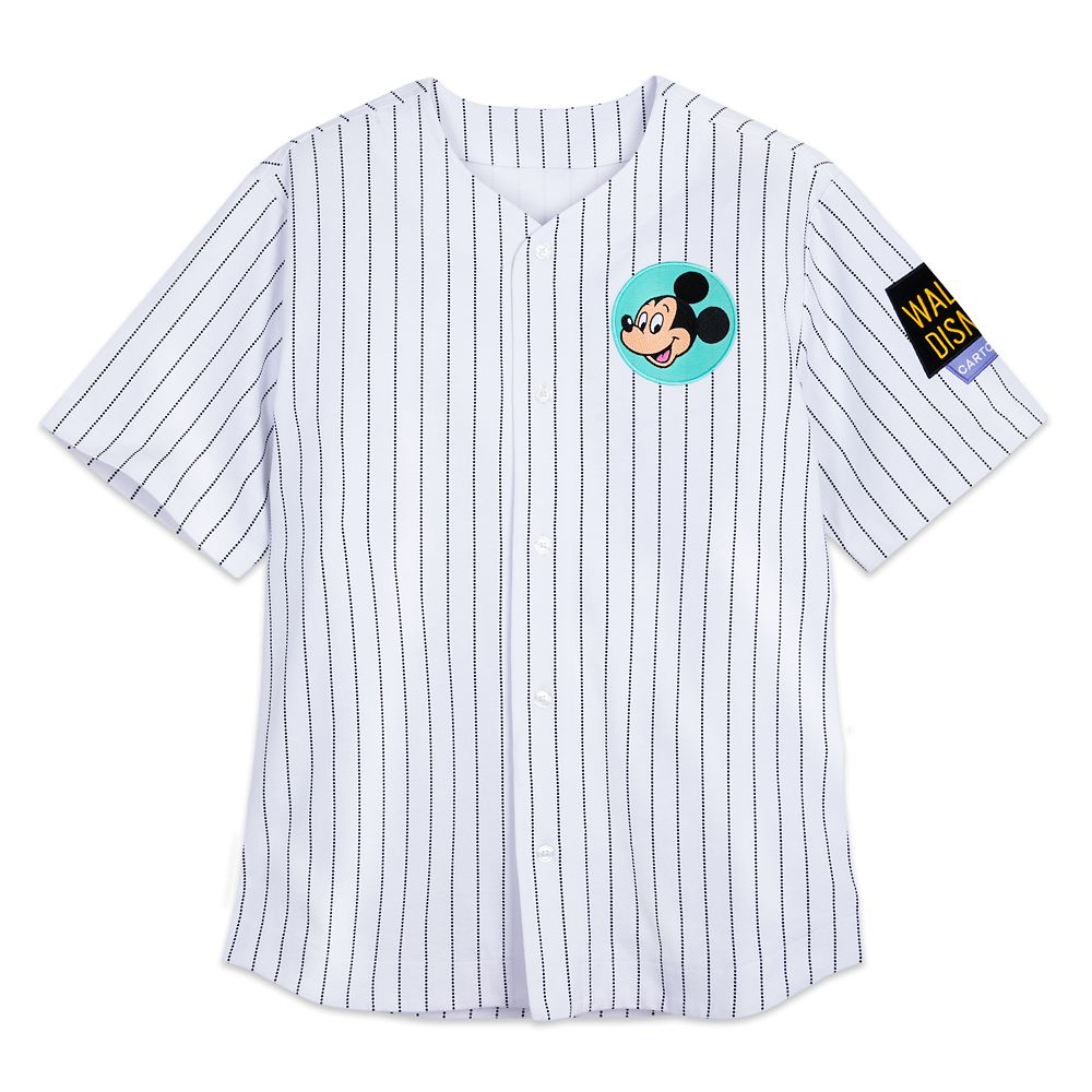 Mickey Mouse ”Walt Disney Cartoon Pals” Baseball Jersey for Adults is now out for purchase