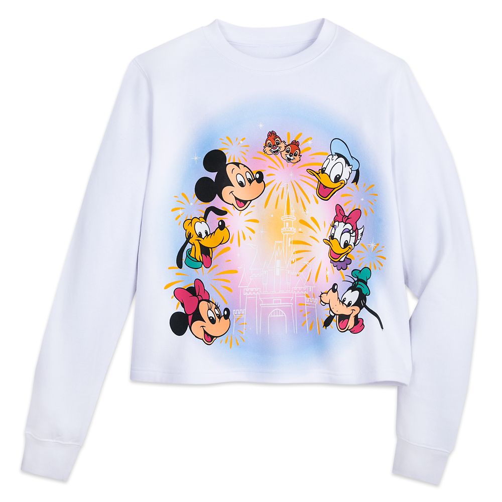 Mickey Mouse and Friends Fantasyland Castle Pullover Sweatshirt for Women now out for purchase