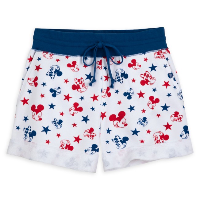 Mickey and Minnie Mouse Americana Knit Shorts for Women