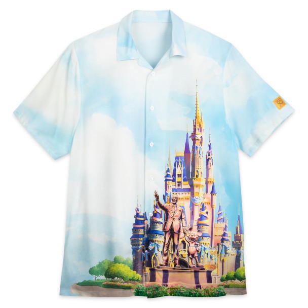 Cinderella Castle Woven Shirt for Adults – Walt Disney World 50th Anniversary