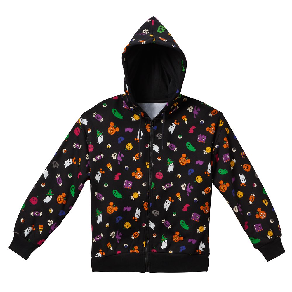 Mickey Mouse Jack-o'-Lantern Halloween Zip Hoodie for Women