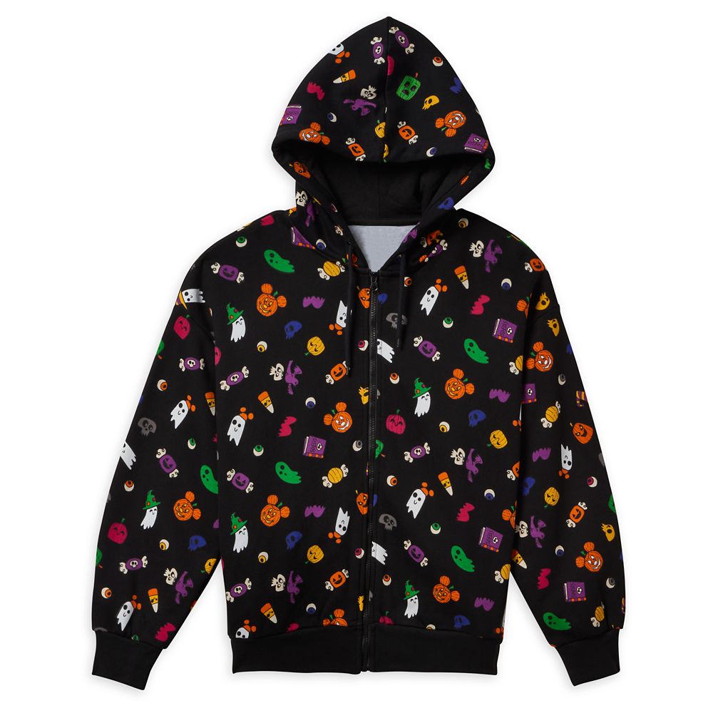 Mickey Mouse Jack-o'-Lantern Halloween Zip Hoodie for Women