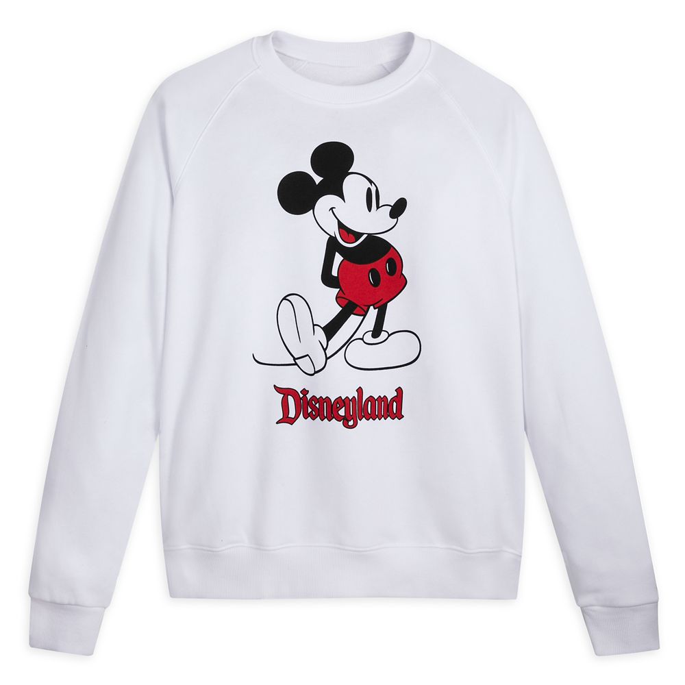 Mickey Mouse Classic Sweatshirt for Adults – Disneyland – White has hit the shelves for purchase