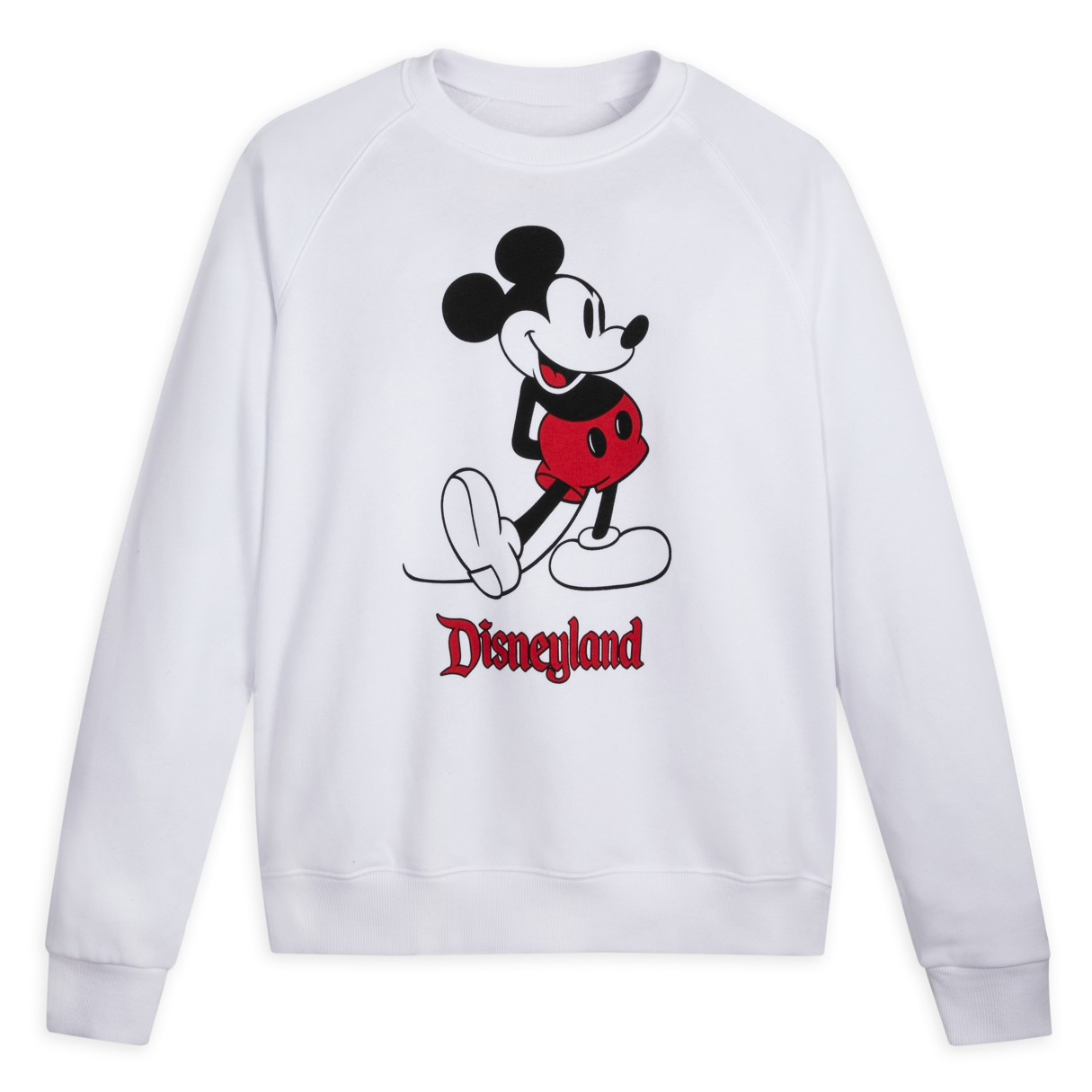 Mickey Mouse Classic Sweatshirt for Adults – Disneyland – White