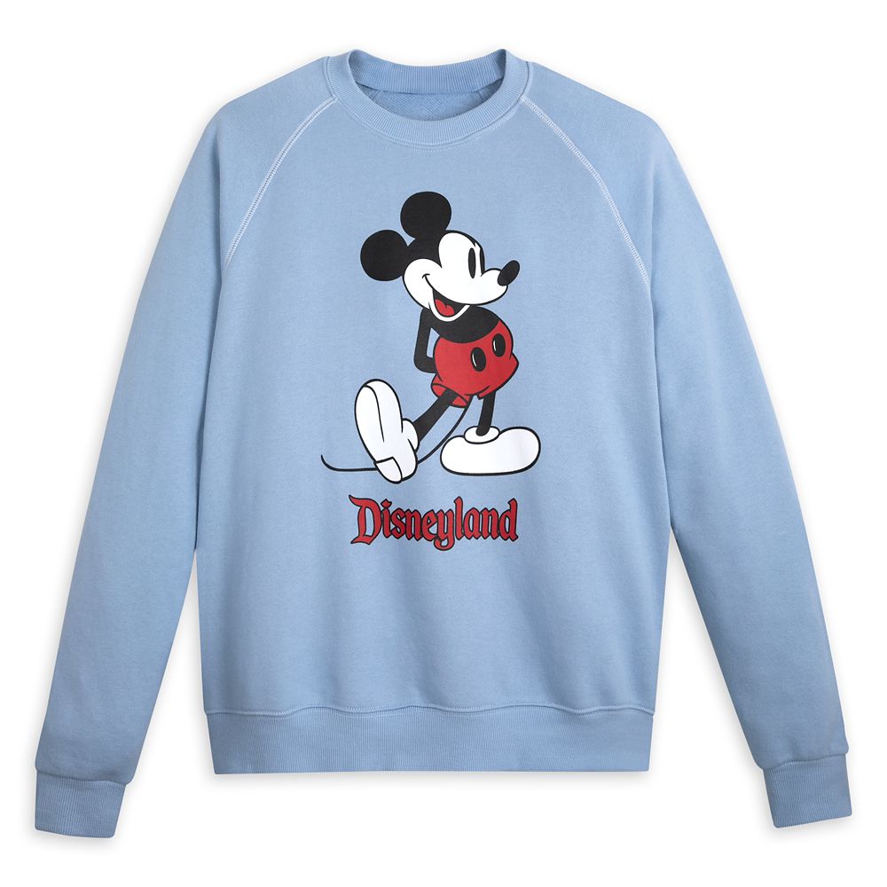 Mickey Mouse Classic Sweatshirt for Adults – Disneyland – Blue now out for purchase