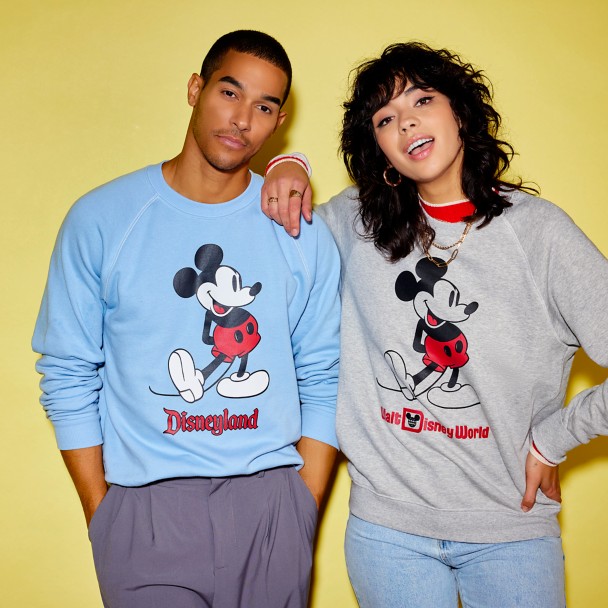 Mickey Mouse Classic Sweatshirt for Adults – Disneyland – Blue