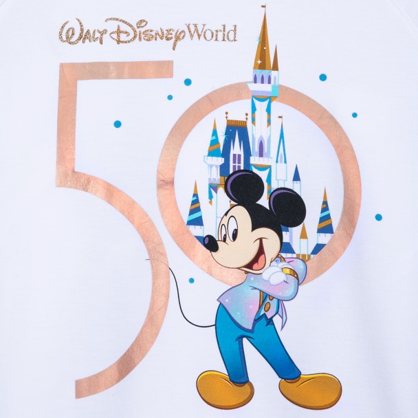Mickey Mouse Long Sleeve Pullover for Women – Walt Disney World 50th Anniversary