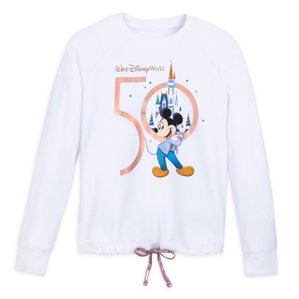 Mickey Mouse Long Sleeve Pullover for Women – Walt Disney World 50th Anniversary