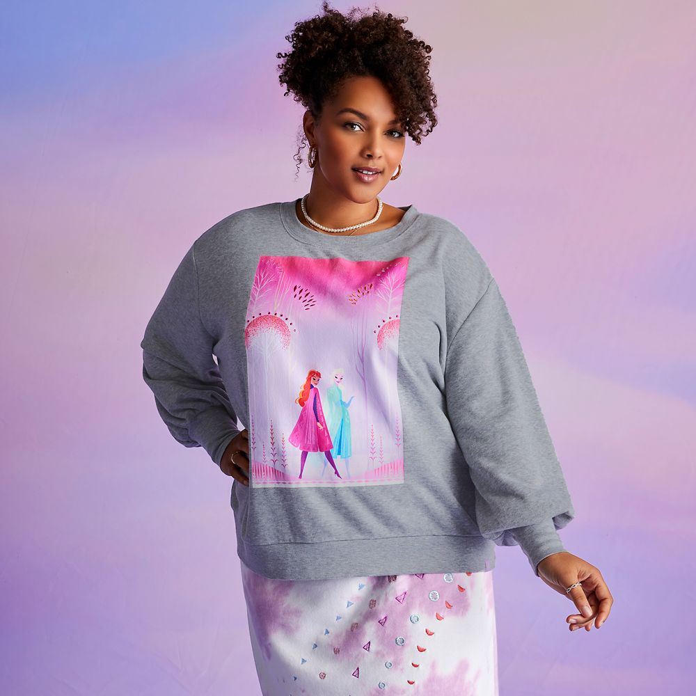 Anna and Elsa Sweatshirt for Women by Brittney Lee – Frozen 2