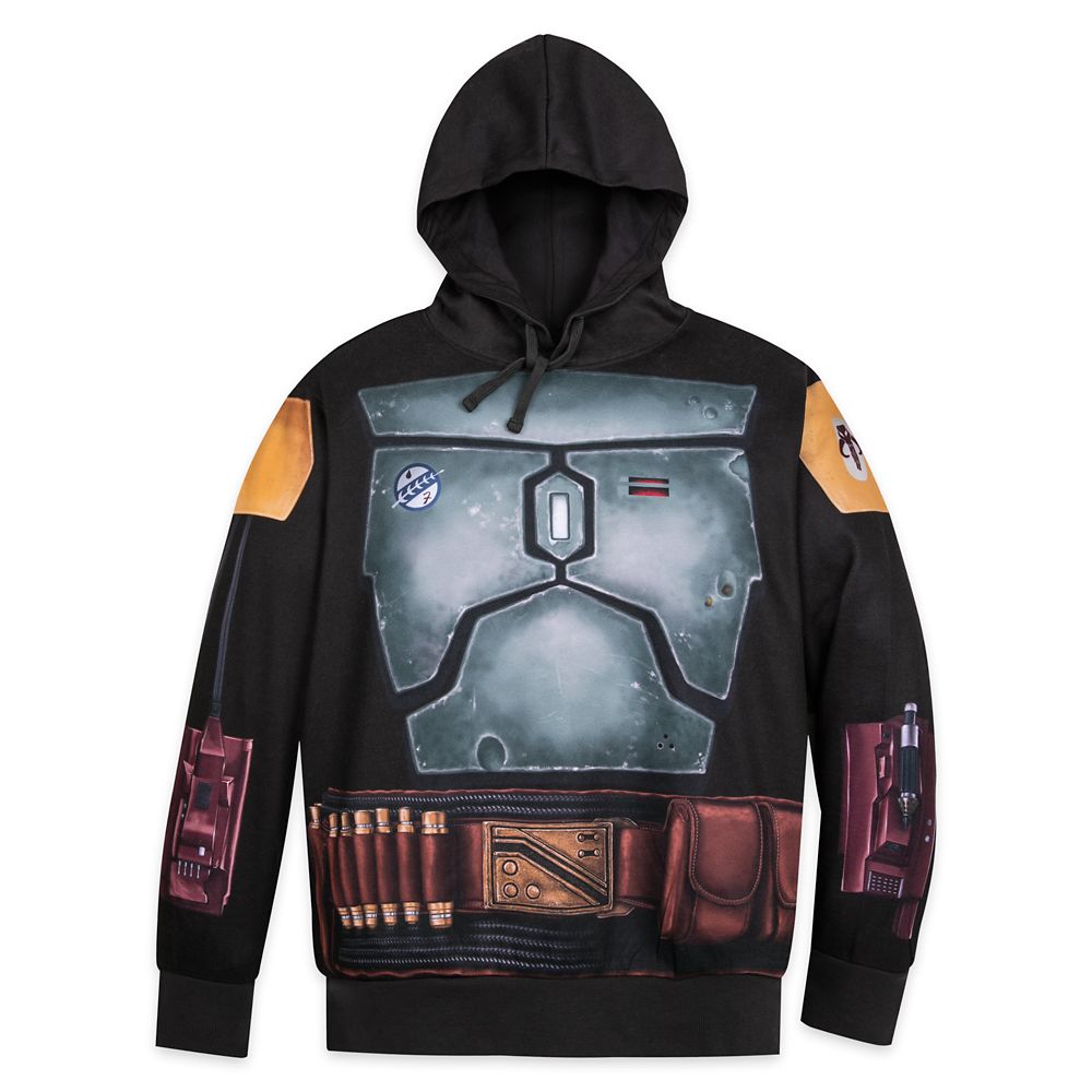 Boba Fett Costume Pullover Hoodie for Adults  Star Wars: The Book of Boba Fett Official shopDisney