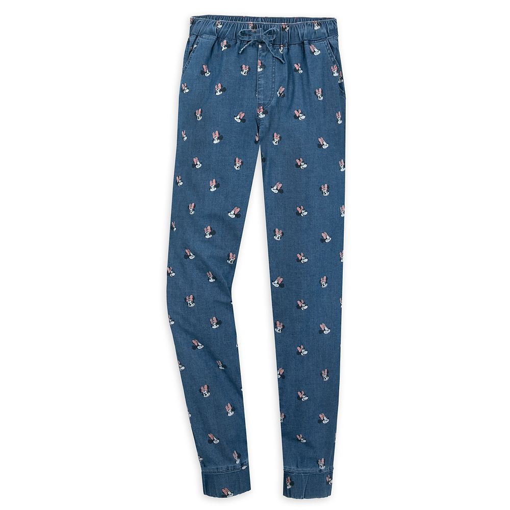 Minnie Mouse Denim Jogger Pants for Women