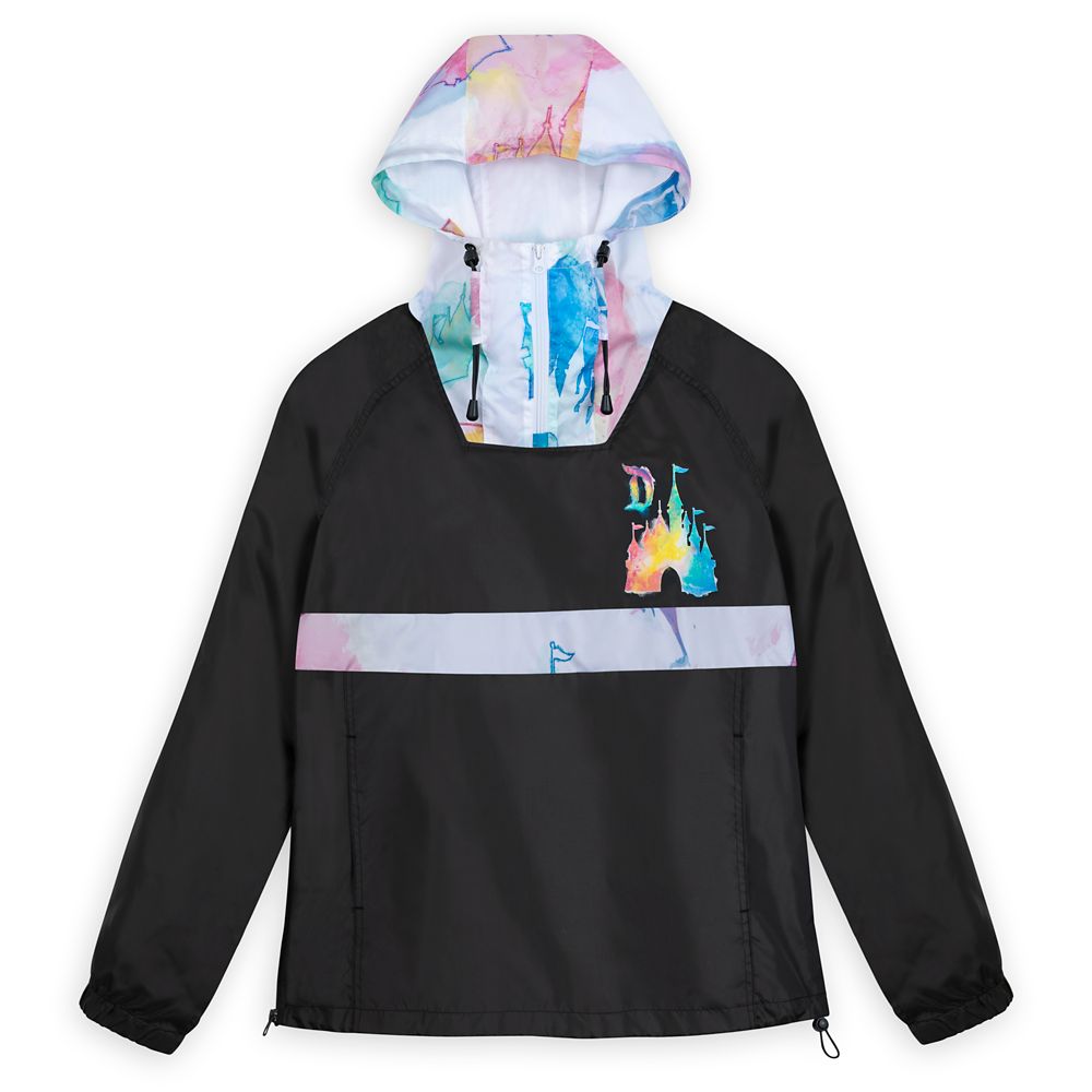 Disneyland Watercolor Pullover Hooded Jacket for Adults is available online for purchase