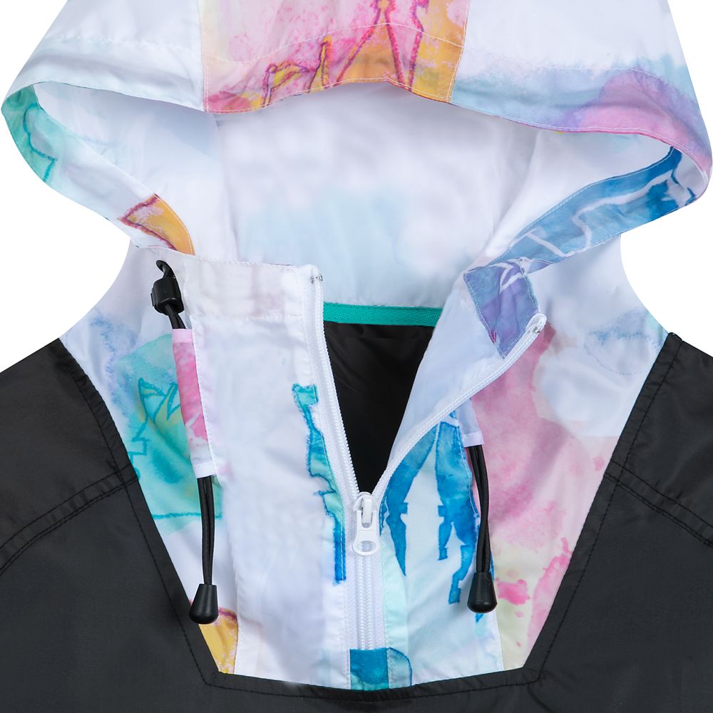 Disneyland Watercolor Pullover Hooded Jacket for Adults