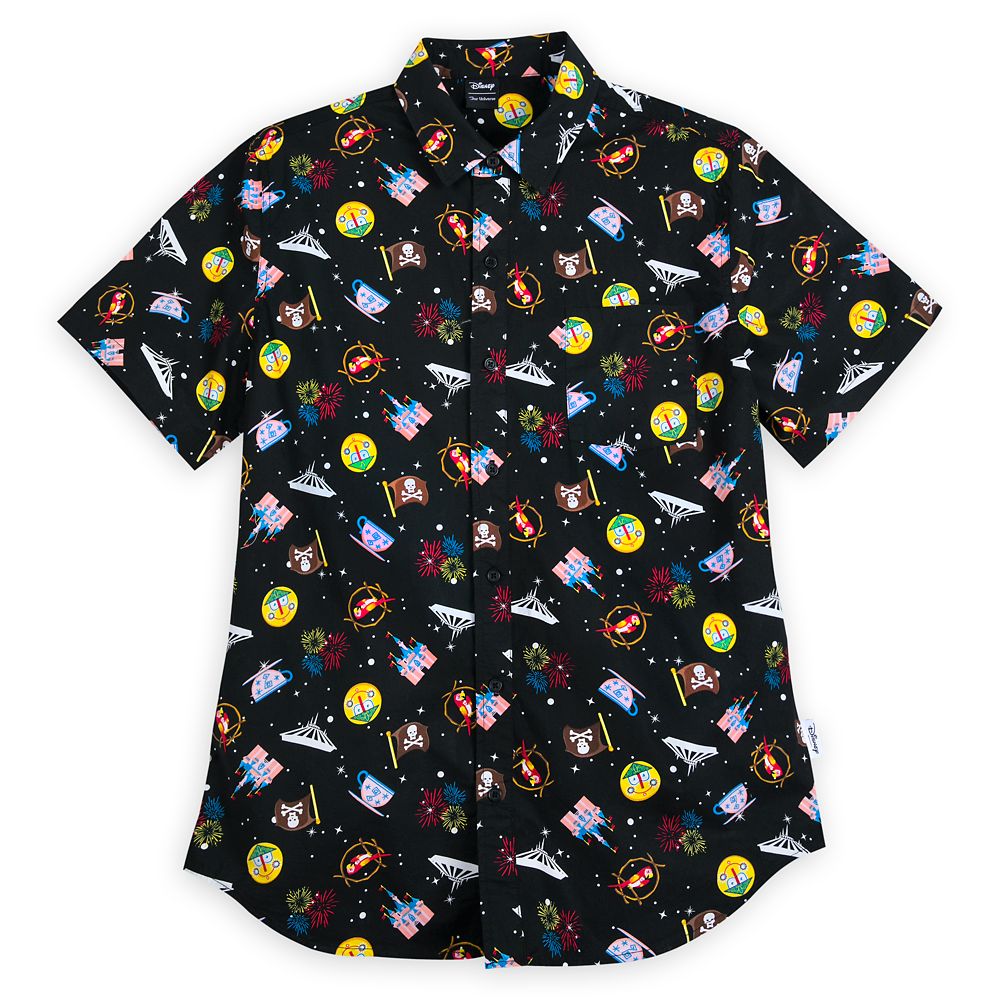 Disney Parks Icons Woven Shirt for Adults by Our Universe is now out