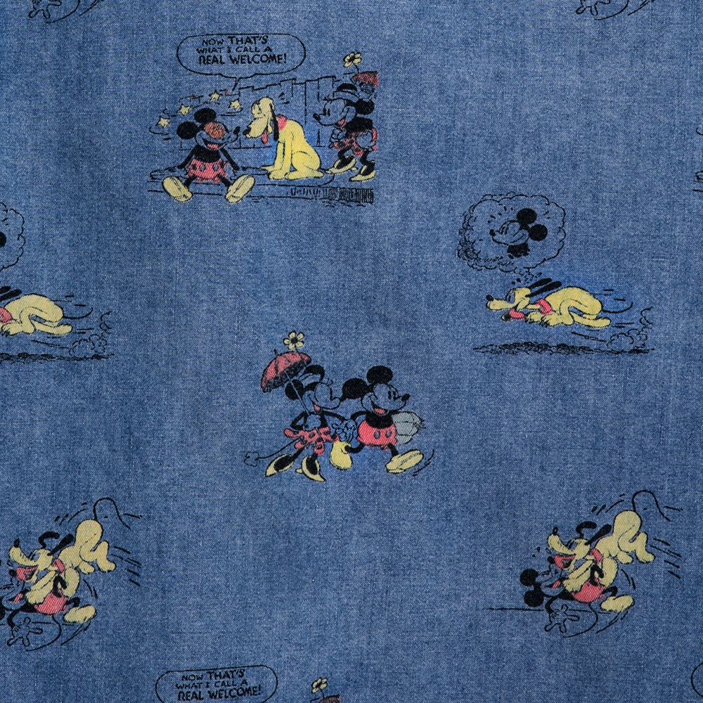Mickey and Friends Chambray Long Sleeve Shirt for Women by Our Universe