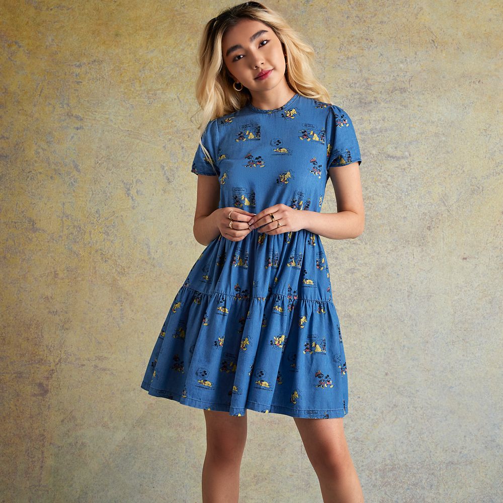 Mickey and Friends Chambray Dress for Women by Our Universe