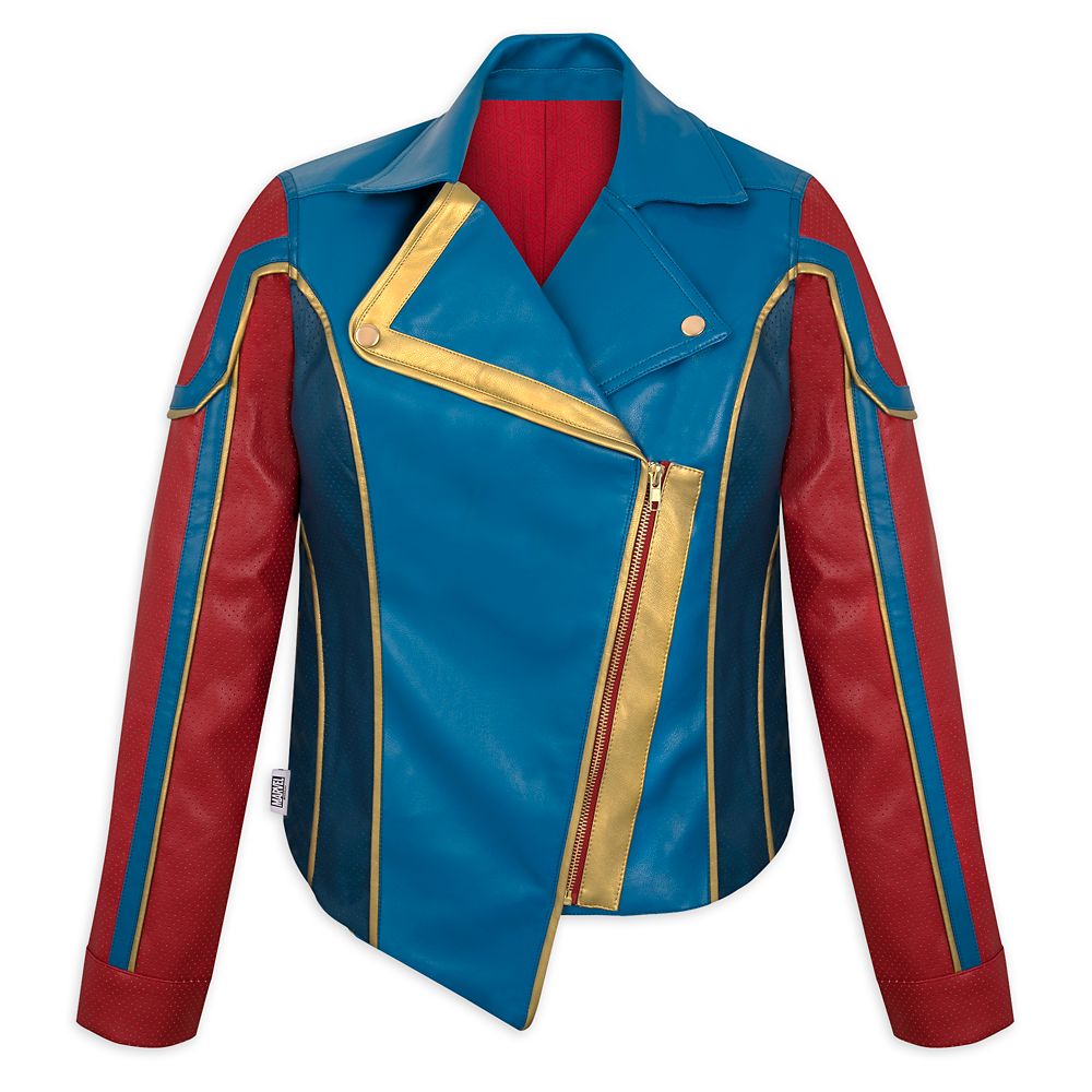 Ms. Marvel Simulated Leather Jacket for Women