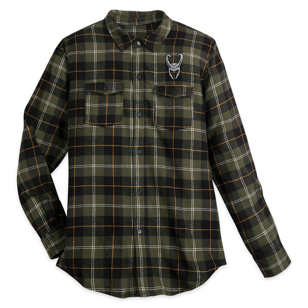 Loki Plaid Woven Shirt for Adults by Our Universe | shopDisney