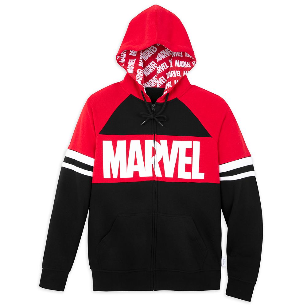 Marvel Logo Zip Hoodie for Adults by Our Universe now out for purchase