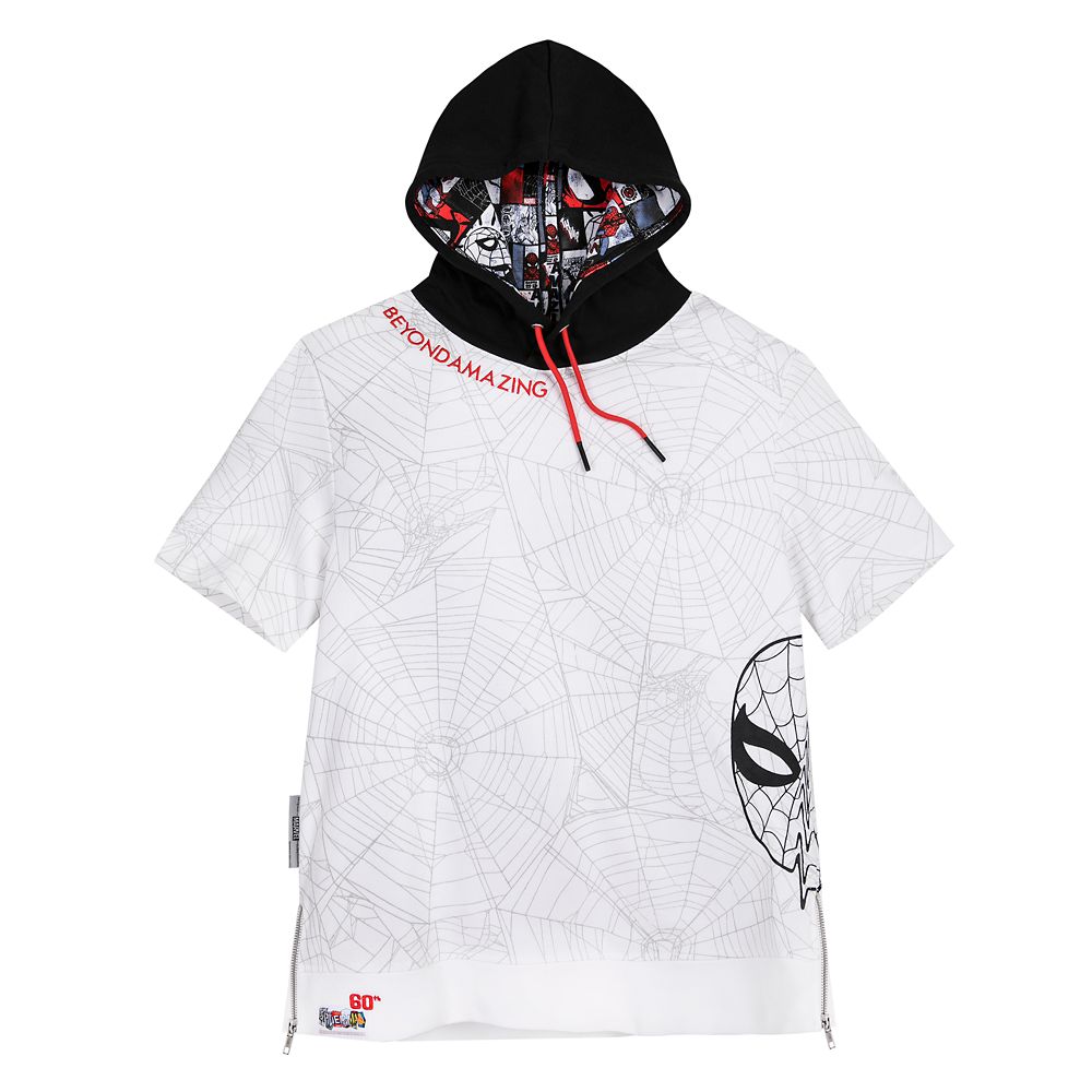 Spider-Man 60th Anniversary Hooded T-Shirt for Adults by Ashley Eckstein is available online