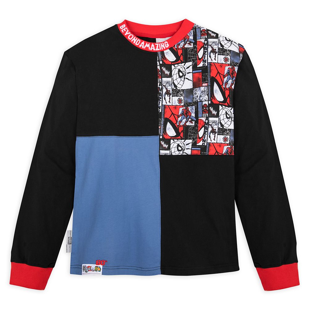 Spider-Man 60th Anniversary Long Sleeve T-Shirt for Adults by Ashley Eckstein now available for purchase
