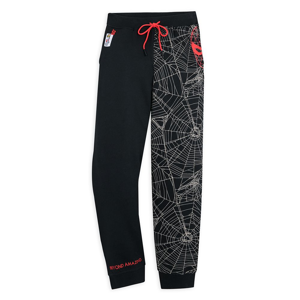 Spider-Man 60th Anniversary Jogger Sweatpants for Adults by Ashley Eckstein is now available