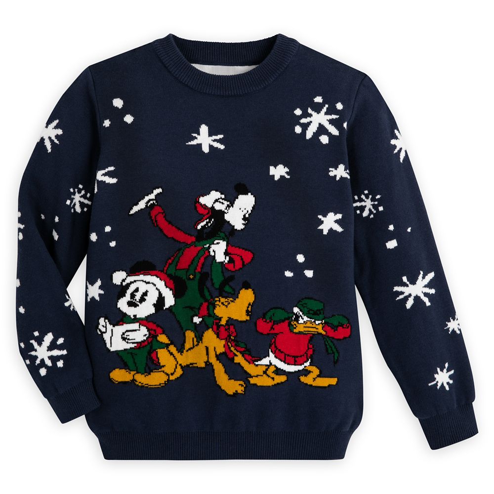 Mickey Mouse and Friends Holiday Sweater for Adults here now