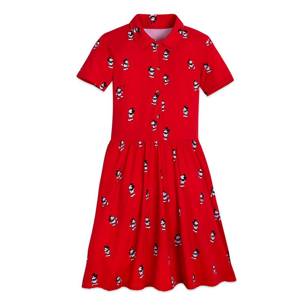 Mickey Mouse Button Front Dress for Women by Cakeworthy is here now