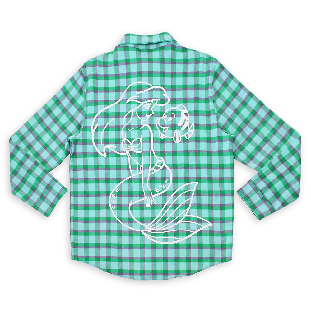 Ariel Flannel Shirt for Adults by Cakeworthy  The Little Mermaid Official shopDisney