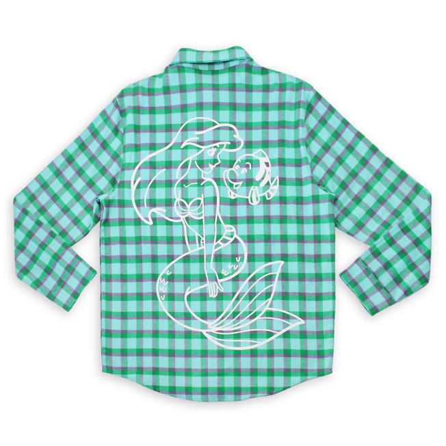 Ariel Flannel Shirt for Adults by Cakeworthy – The Little Mermaid