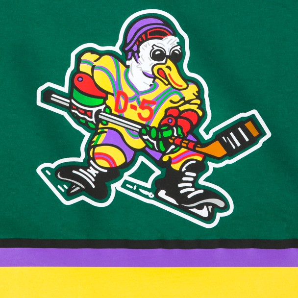  Adult Mighty Ducks Hockey Green Jersey : Sports & Outdoors