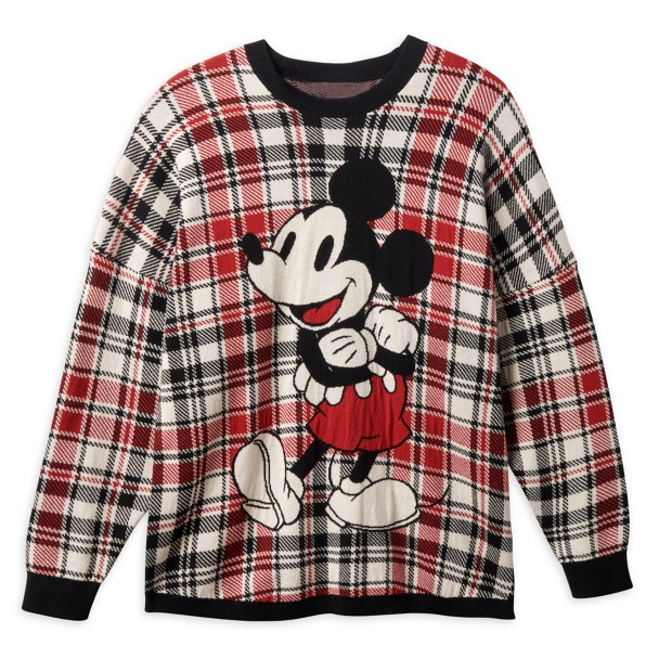 Mickey Mouse Holiday Plaid Spirit Jersey Sweater for Adults – Walt Disney World