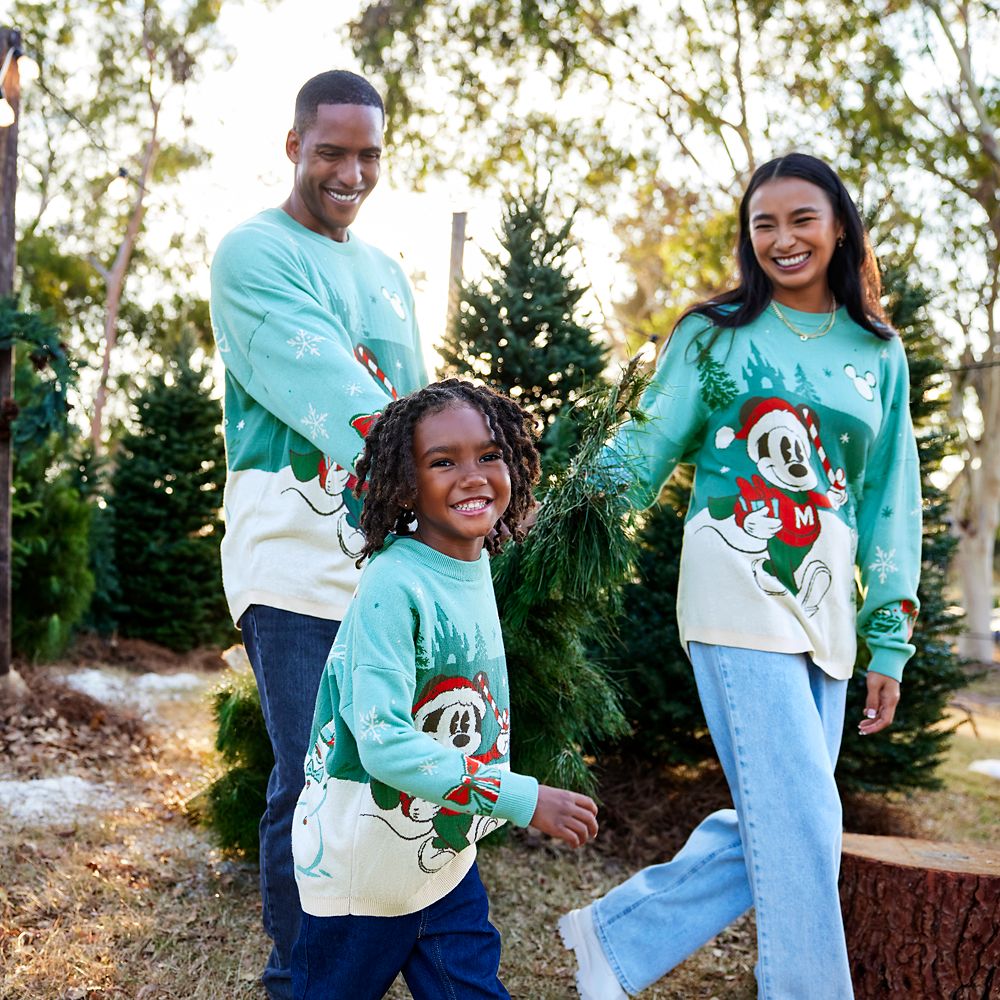 Mickey Mouse Holiday Spirit Jersey Sweater for Adults