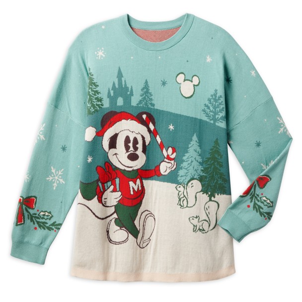 Mickey Mouse Holiday Spirit Jersey Sweater for Adults